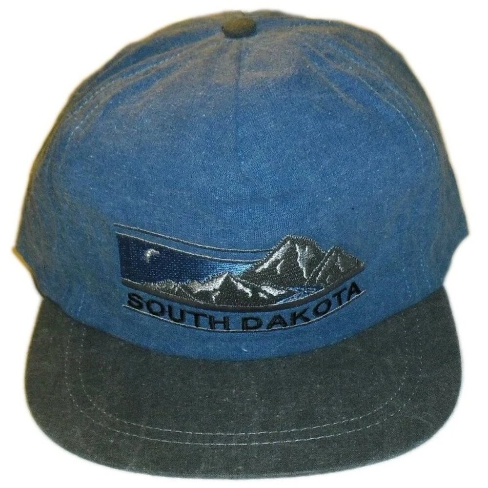 South Dakota Mountains Vintage 90s Mens Adjustable Strapback hat Cap New